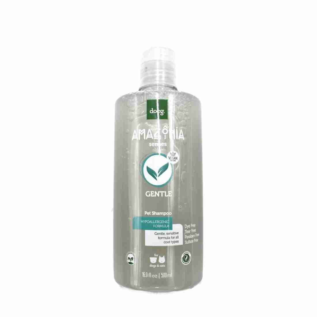 Botella de Amazônia Senses Hypoallergenic Gentle Pet Shampoo Suave