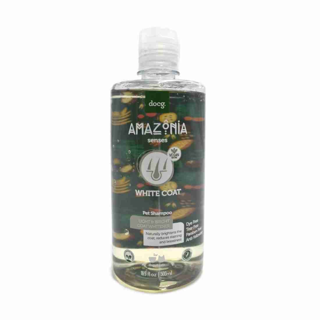 Botella de Amazônia Senses White Coat Pet Shampoo Pelaje Blanco 500ml