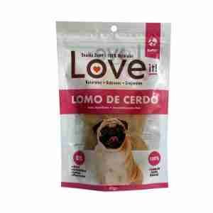 Doypack de Love It Snack Perro 100% Natural Carne Magra de Cerdo 40g