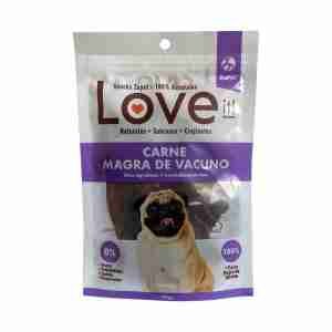 Doypack de Love It Snack Perro 100% Natural Carne Magra de Vacuno 40g