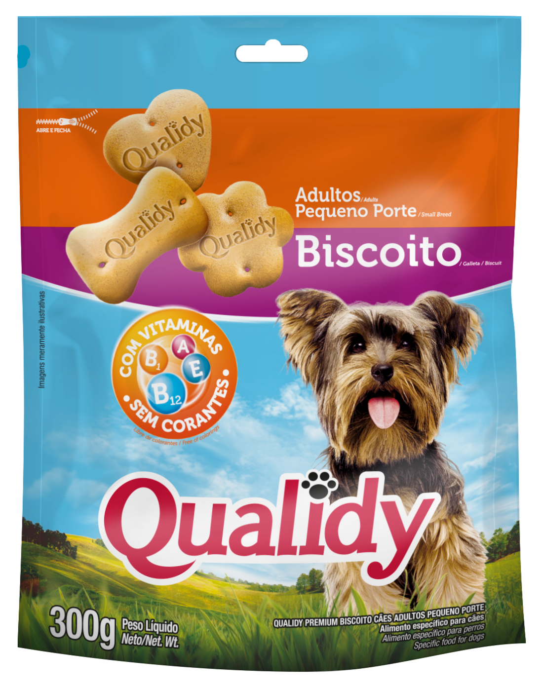 Bolsa de Qualidy Premium Galletas Perros Adultos Raza Pequeña
