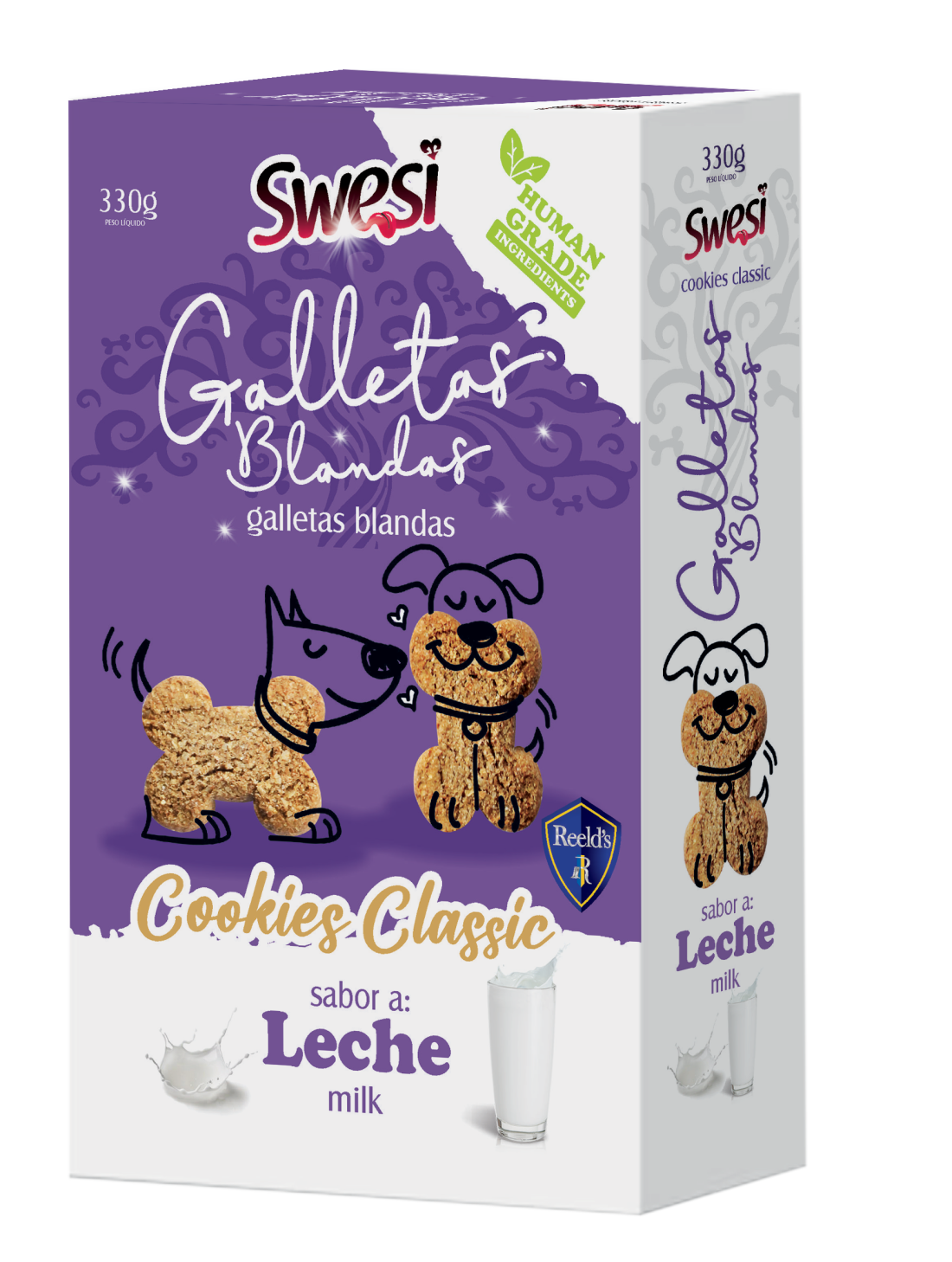 Caja de Swesi Cookies Classic Human Grade Leche 330g