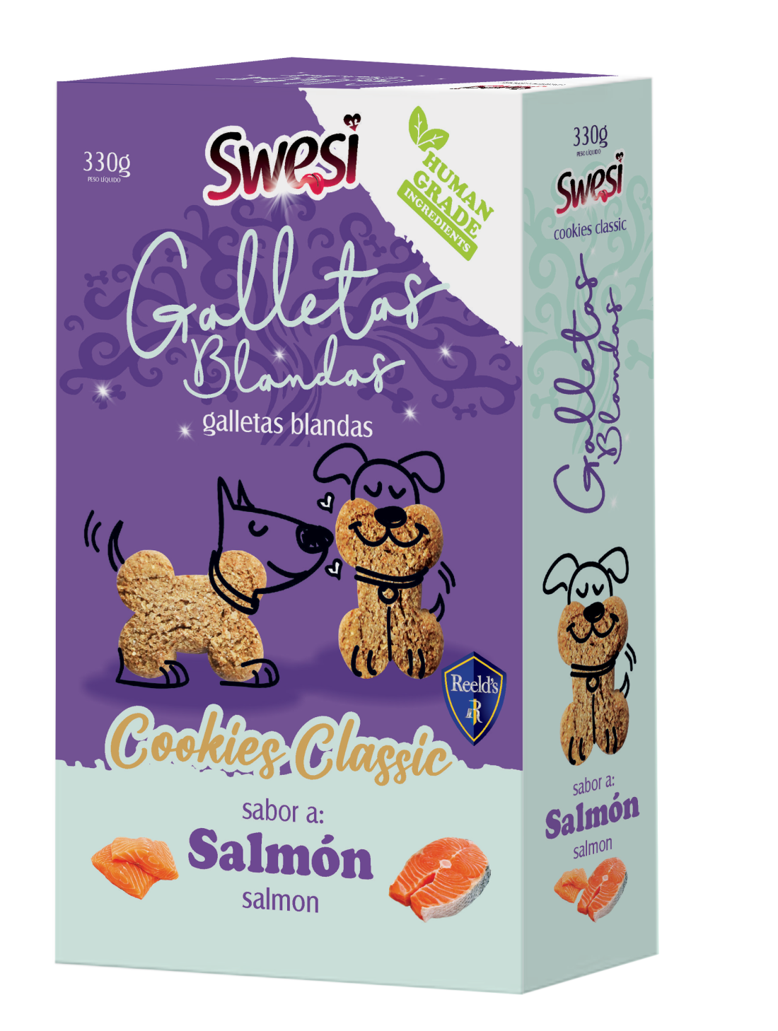 Caja de Swesi Cookies Classic Human Grade Salmón 330g