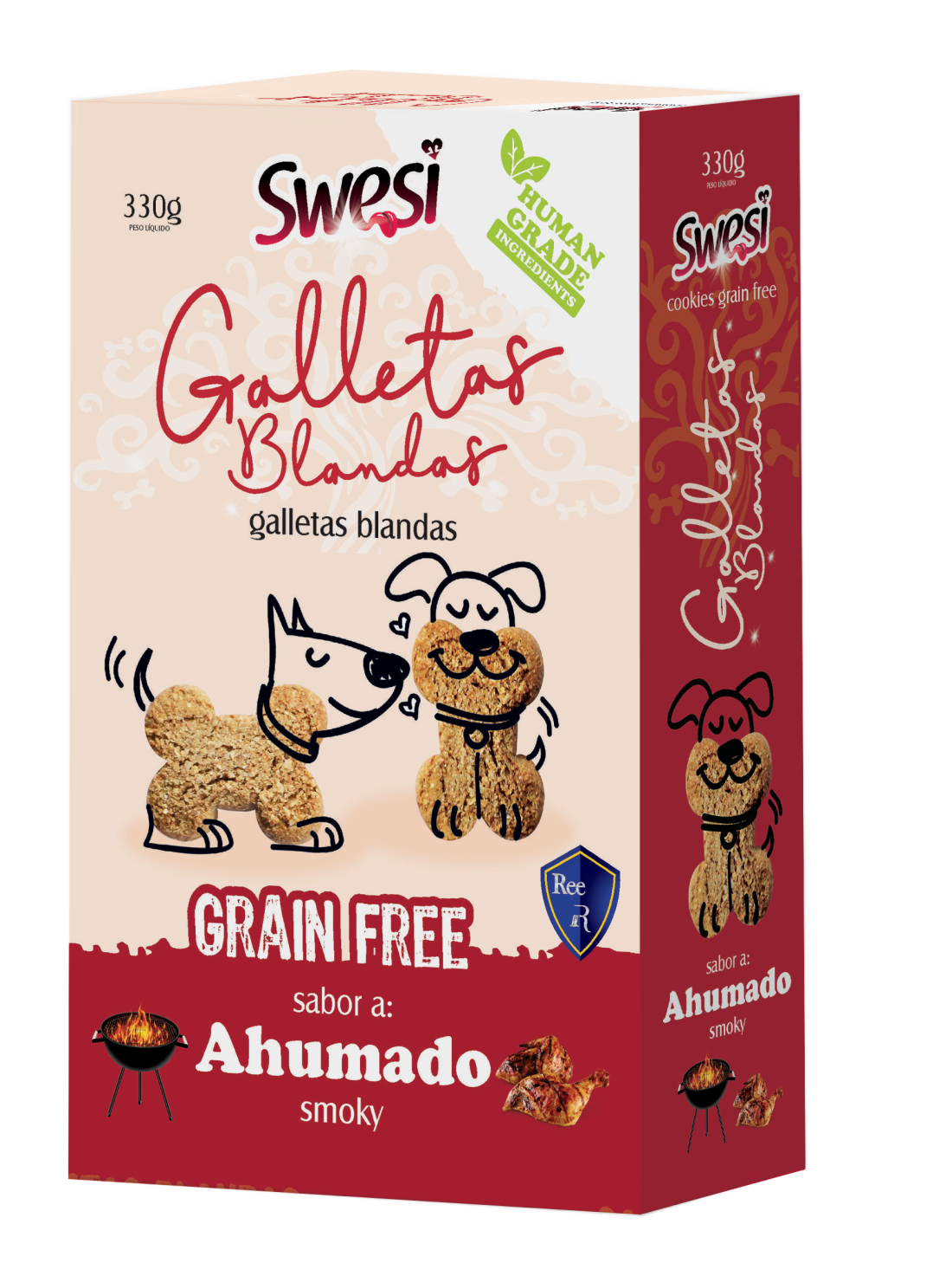 Caja de Swesi Cookies Grain Free Ahumado 330g