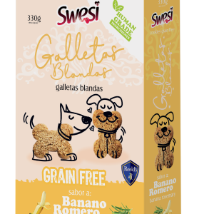 Caja de Swesi Cookies Grain Free Banana Romero 330g