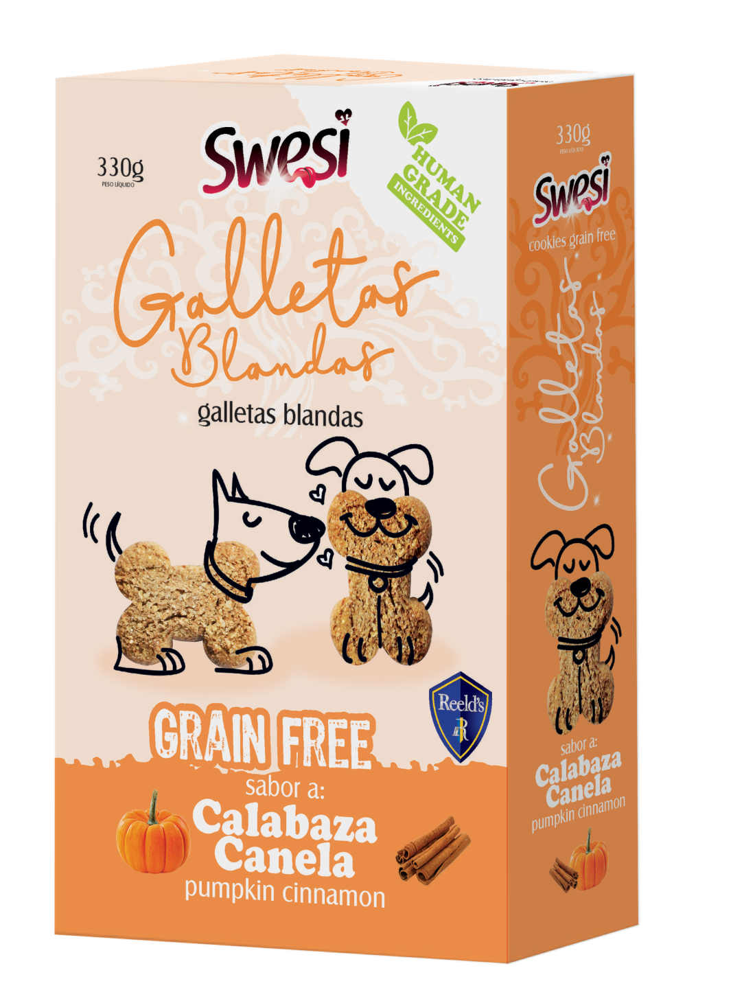Caja de Swesi Cookies Grain Free Calabaza Canela 330g