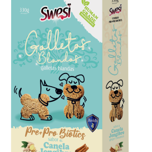 Caja de Swesi Galletas Blandas Pre y Pro biótico Canela y Jengibre