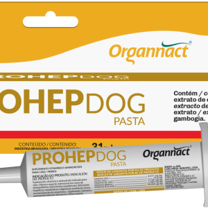Caja de cartón con PROHEP DOG PASTA - Suplemento para Apoyo Hepático en Perros