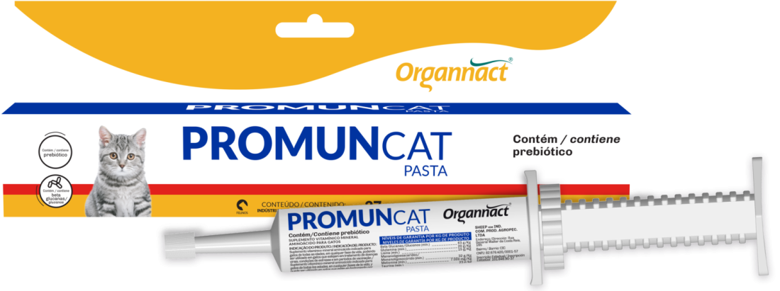 Jeringa de PROMUN CAT PASTA - Suplemento Multivitamínico para Gatos