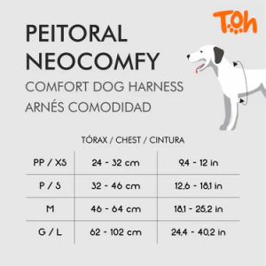 TOH Pack Arnés NeoComfy y Correa ajustable Eclipse - Perro - Imagen 3