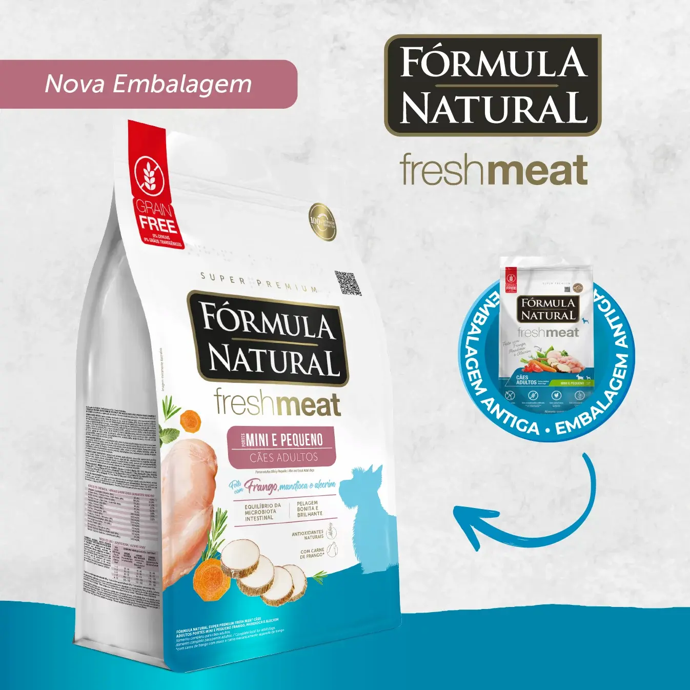 fórmula natural fresh meat perro adulto mini y pequeño imagen con cambio de embalaje fórmula natural fresh meat perro adulto mini y pequeño