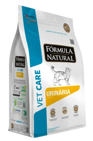Bolsa de alimento fórmula natural vet care urinaria para gatos 1,5 kg