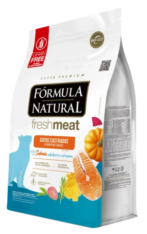 fórmula natural fresh meat gato castrado grain free salmón
