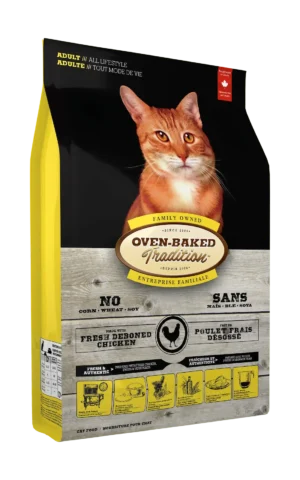 oven baked tradition adult cat chicken gato adulto pollo left