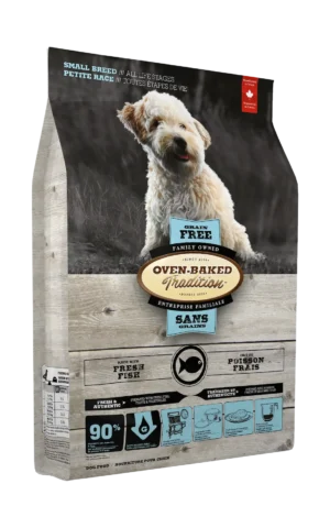 Bolsa de alimento oven baked tradition grain free small breed fish left