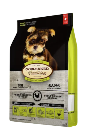 Bolsa de alimento oven baked tradition puppy small breed – chicken