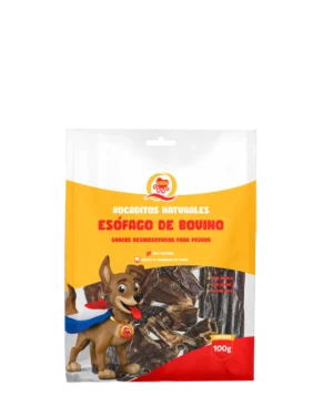Bolsita de snack gran cani bocaditos naturales de esófago de bovino