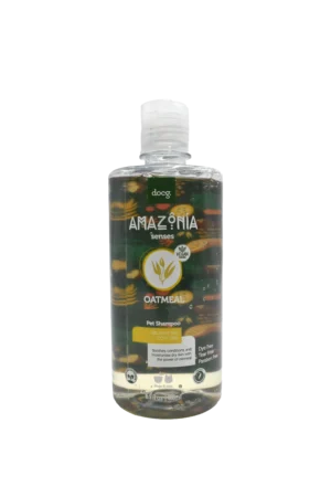 Botella de amazônia senses oatmeal pet shampoo avena 500ml