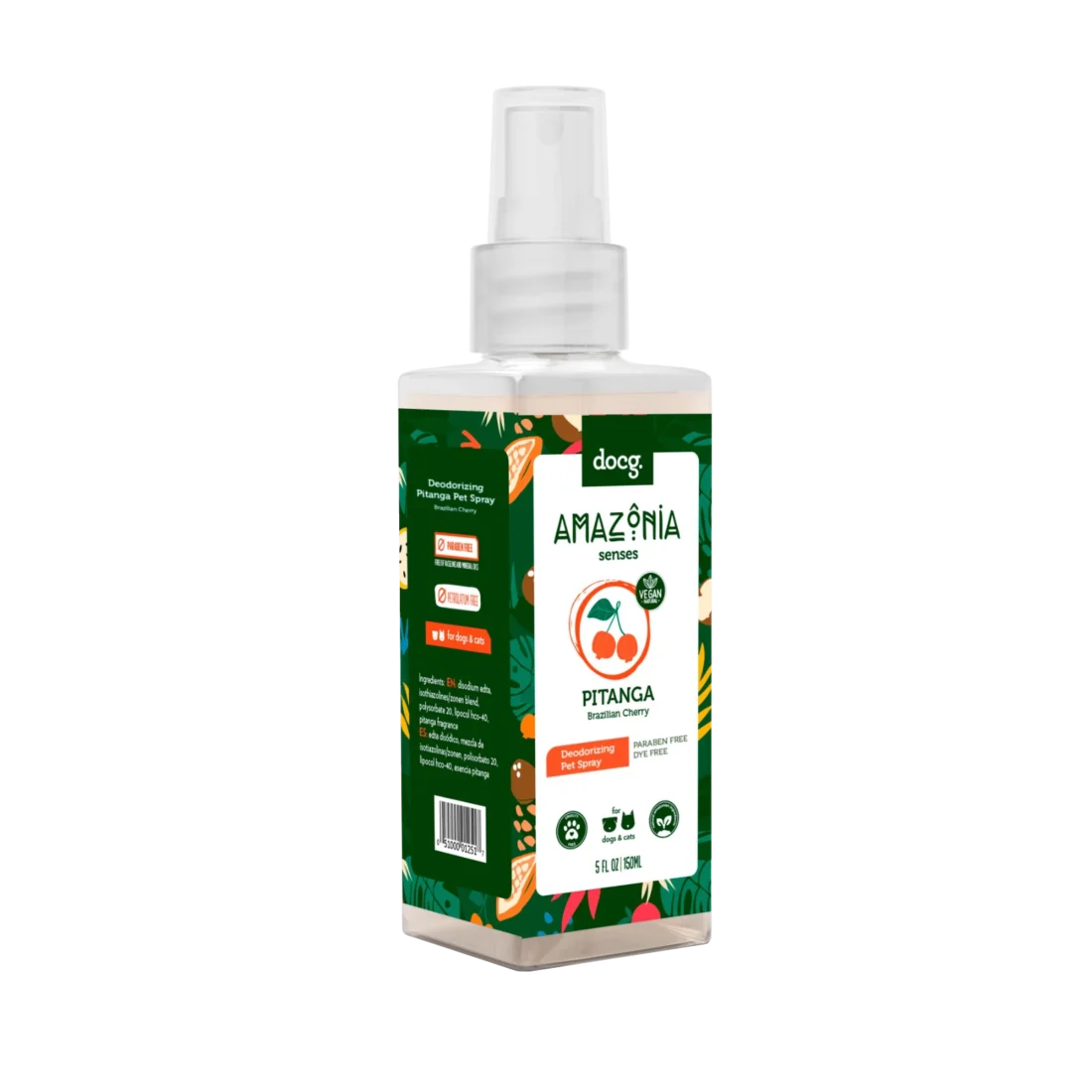 Botellita pequeña con spray de Amazonia Senses Spray Pitanga Colonia para Perros y Gatos