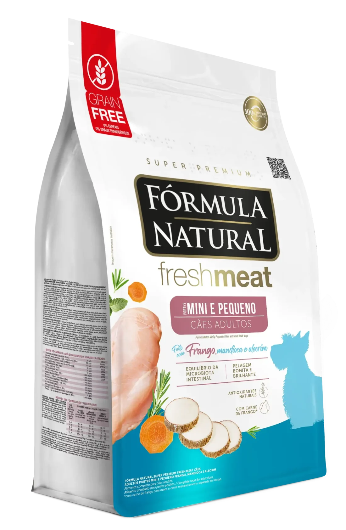 Bolsa de alimento para perros Fórmula Natural Fresh Meat Perro Adulto Mini y Pequeño