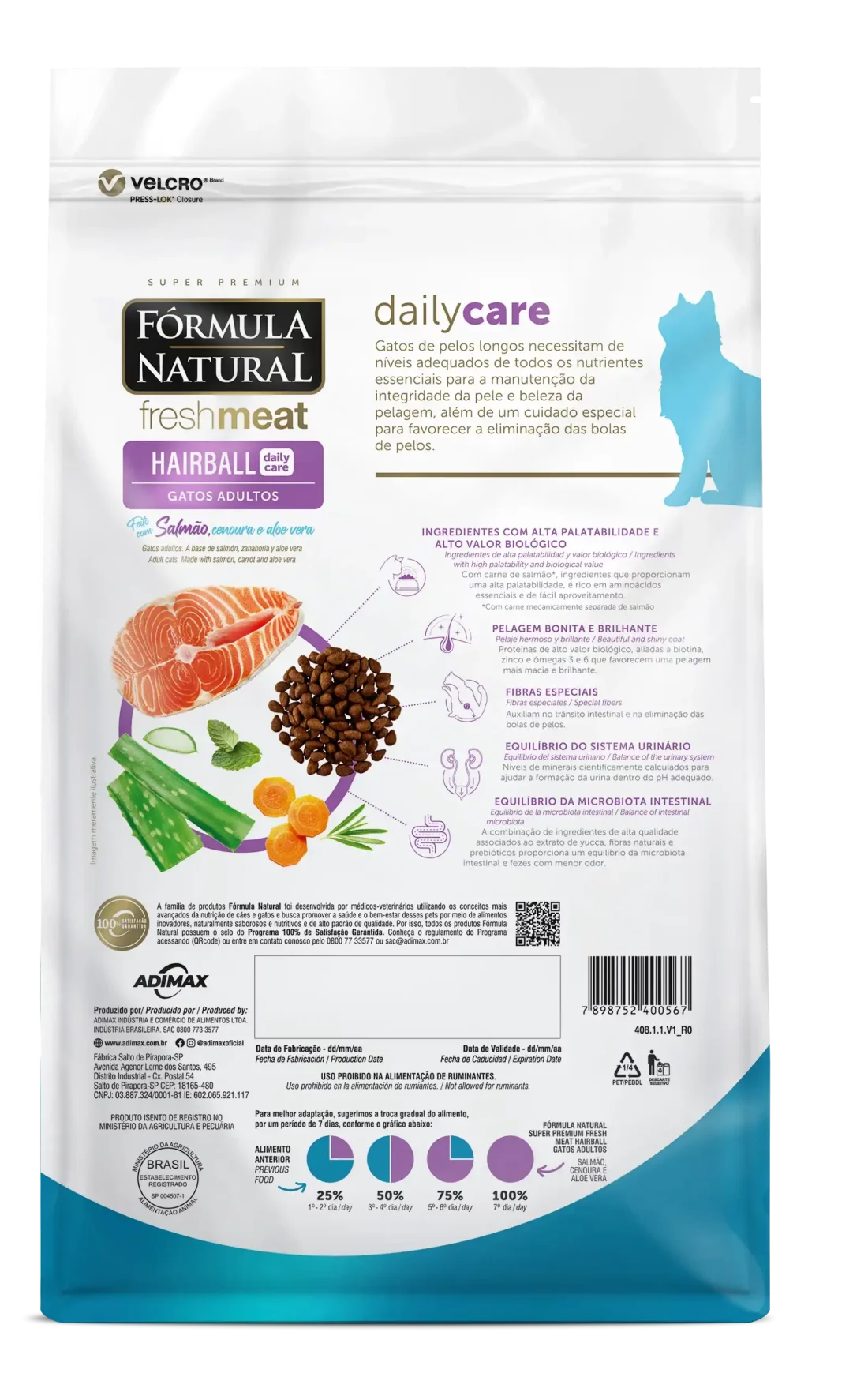 Fórmula Natural Hairball Gato Adulto Control de Bolas de Pelo - Imagen 4