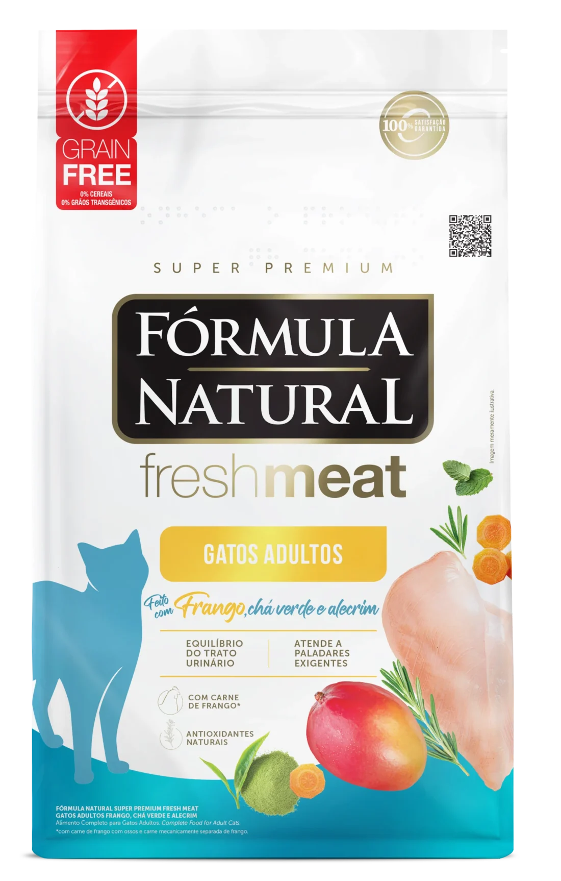 Bolsa de alimento Fórmula Natural fresh meat Gato Adulto Grain Free Pollo
