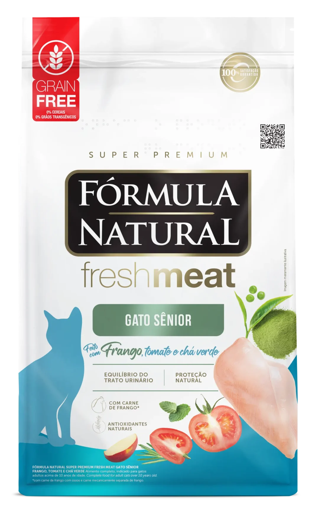 Bolsa de alimento Fórmula Natural fresh meat Gato Senior Grain Free Pollo