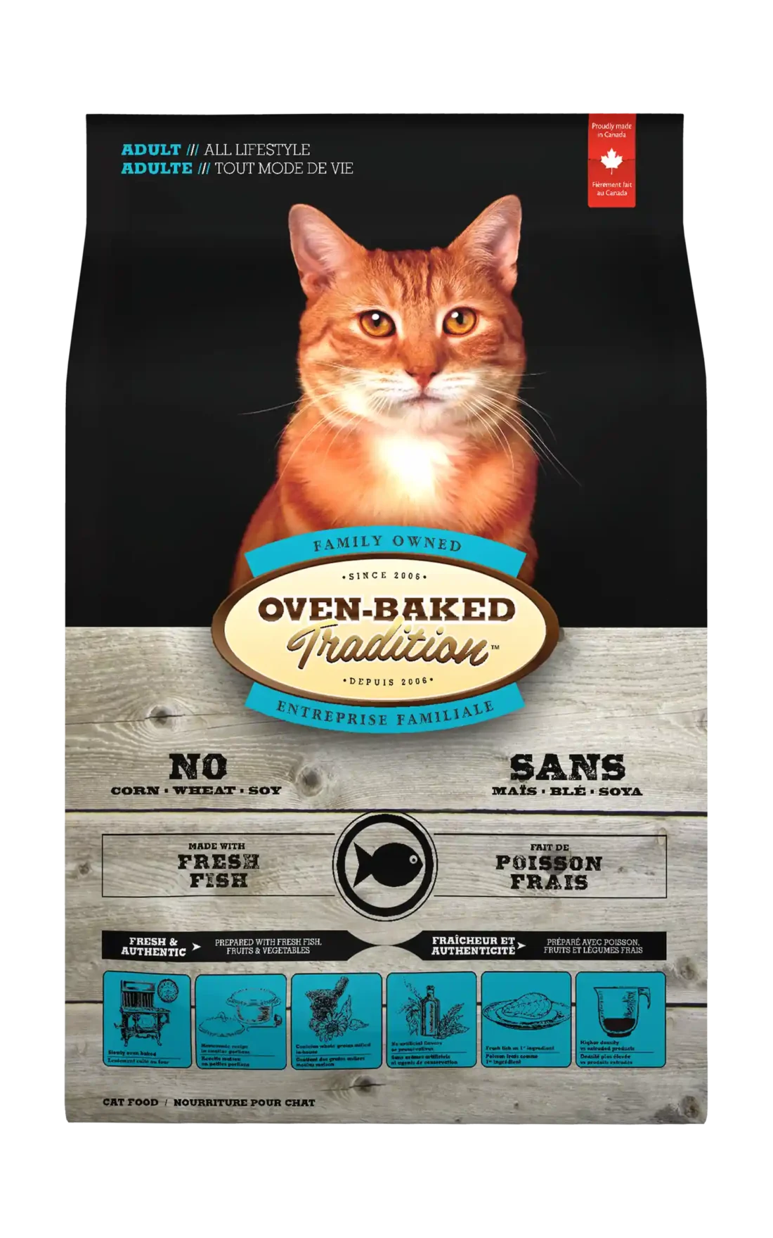 Oven-Baked Tradition Adult Cat - Fish- Gato Adulto Pescado - Imagen 4